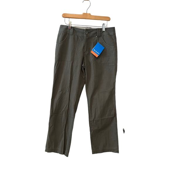 Columbia Omni shade sun protection hiking pants Olive Green 6 - Picture 1 of 6